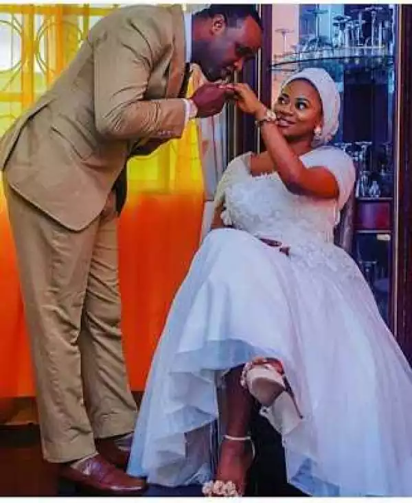 Lovely photos of actor Femi Adebayo & his new wife Maimunat